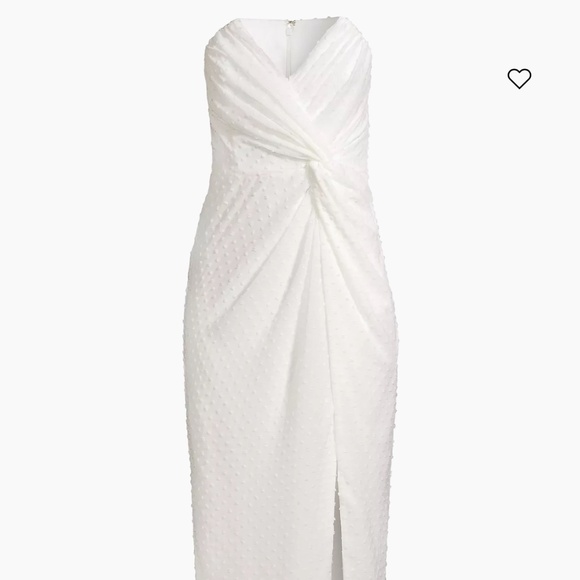 Katie May Twisted Strapless Midi Dress NWT - Picture 1 of 3